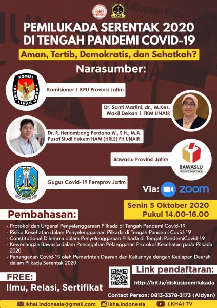 Sehatkah Jika Pemilukada Serentak 2020 Di Tengah Pandemi Covid-19