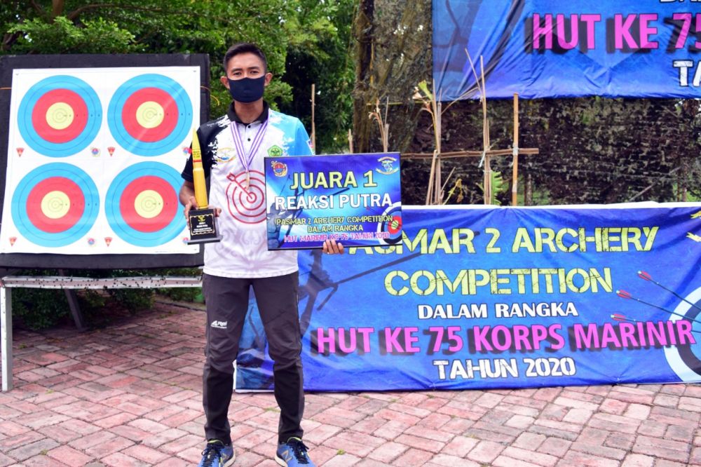 Prajurit Batalyon Roket 2 Marinir Raih Juara Panahan Tingkat Pasmar 2