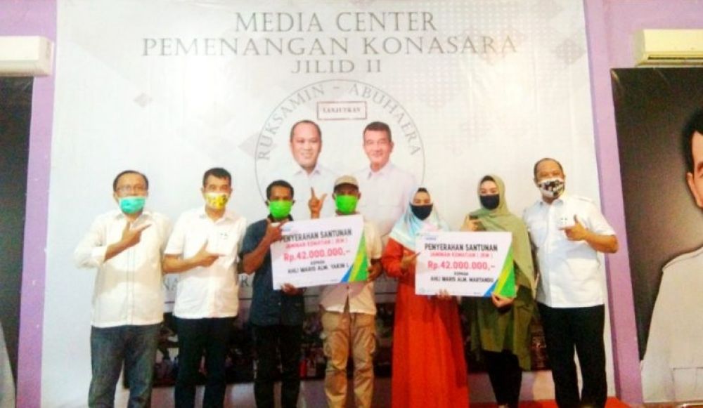 Buktikan Janji, Ruksamin-Abu Beri Santunan Kematian Ke Ahli Waris