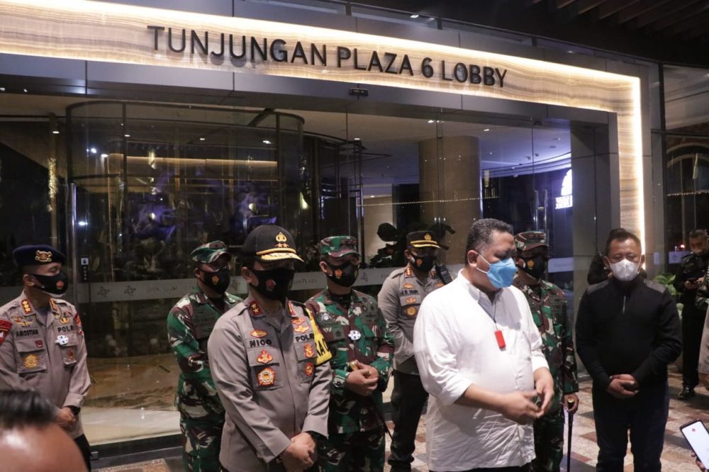 Kapolda Jatim Sidak Hari Pertama PPKM Di Surabaya Aman 