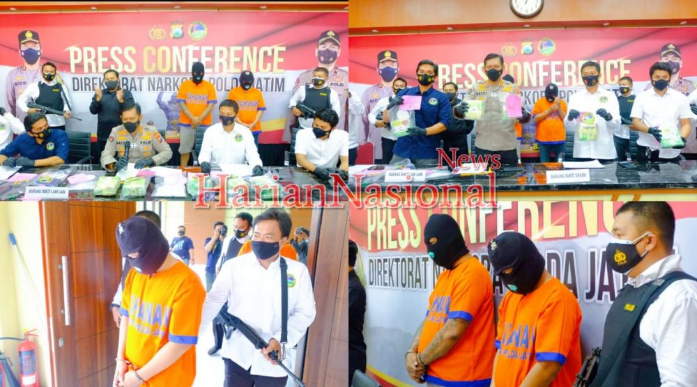 Ditresnarkoba Polda Jatim Bongkar Peredaran Narkoba Seberat 6 Kilo 