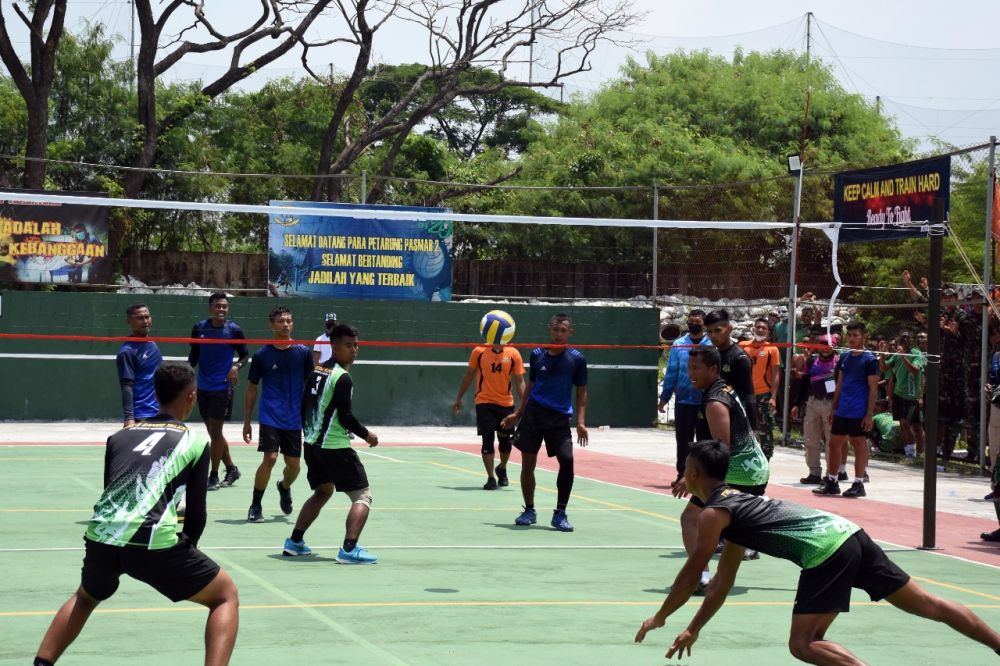 Resimen Artileri 2 Marinir Juara Dua Bola Voli Hut Ke- 20 Pasmar 2 