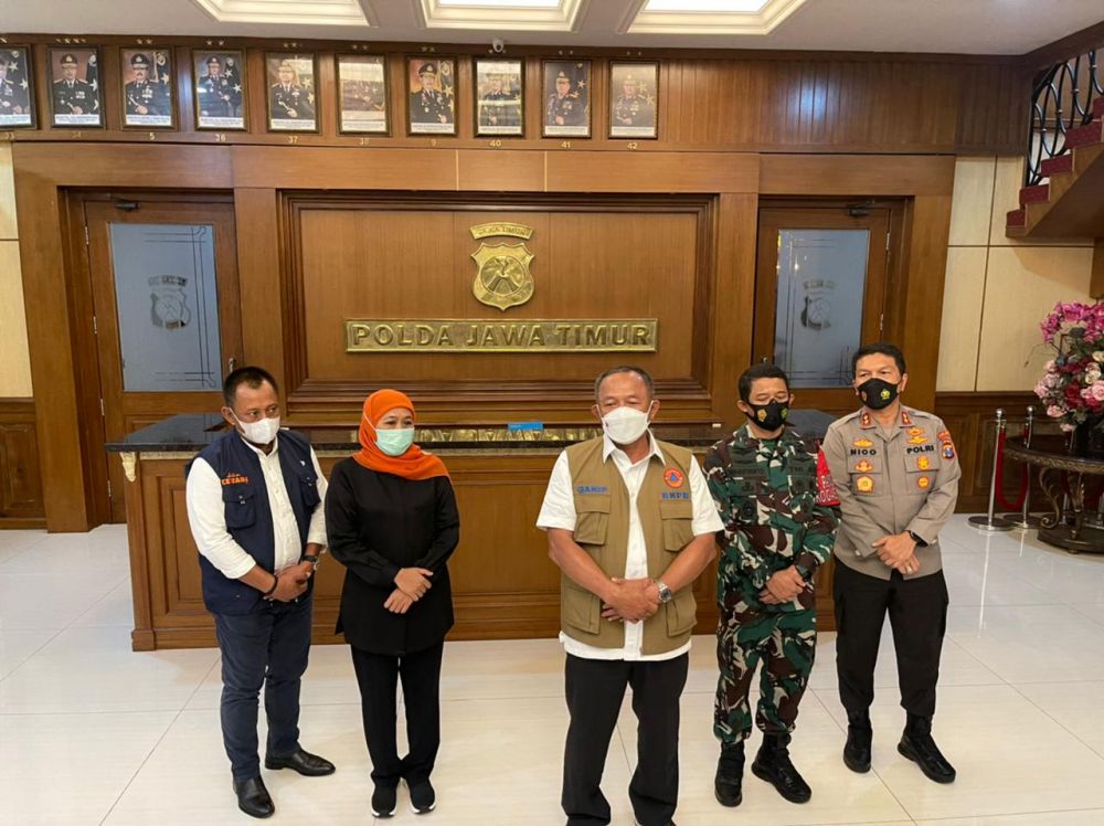 Forkopimda Jatim Gelar Rapat Koordinasi bersama BNPB di Polda Jatim