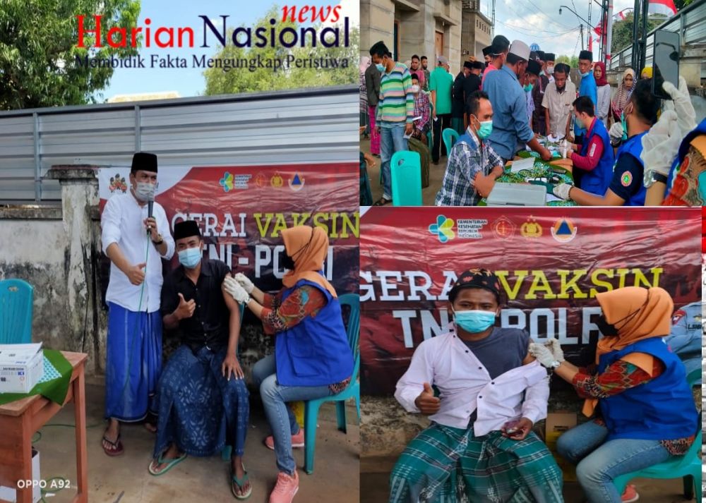 Masyarakat Desa Bira Timur Sambut Vaksinasi Tahap Pertama