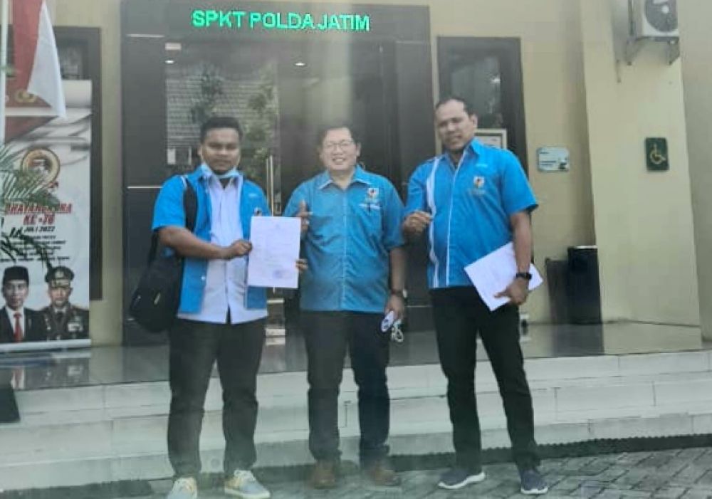 Diduga Lakukan Ujaran Kebencian,  KNPI Kubu Ilyas Indra Laporkan Haris Pratama ke Polda Jatim