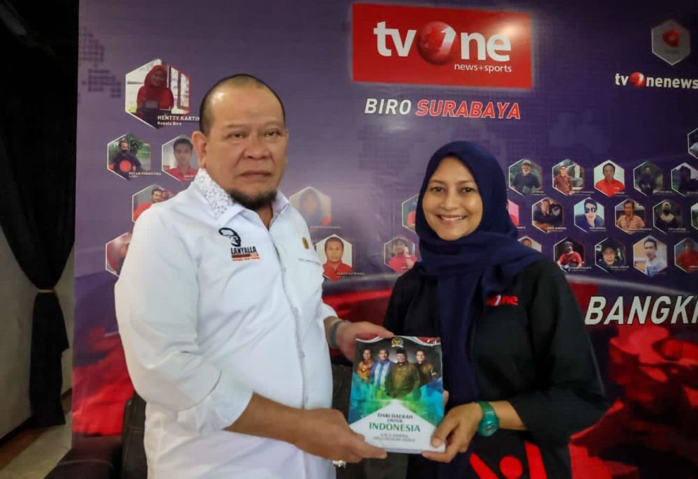 LaNyalla Kunjungi Kantor tvOne Biro Jatim, Pantau Peralihan Siaran Digital