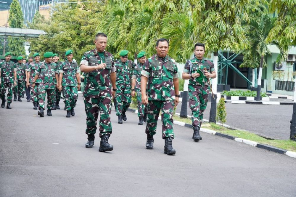 Pangdam V/Brw Kunjungi Korem 084/Bhaskara Jaya