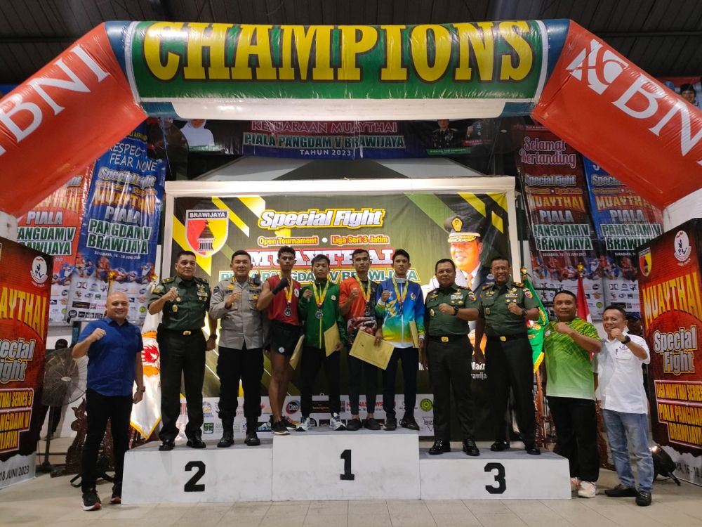 Special Fight Muaythai Piala Pangdam V/Brawijaya, Muaythai Jatim Gondol Empat Emas