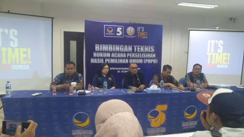 DPW Partai NasDem Jatim Gelar Bimtek Hukum Acara Perselisihan Hasil Pemilihan Umum (PHPU)