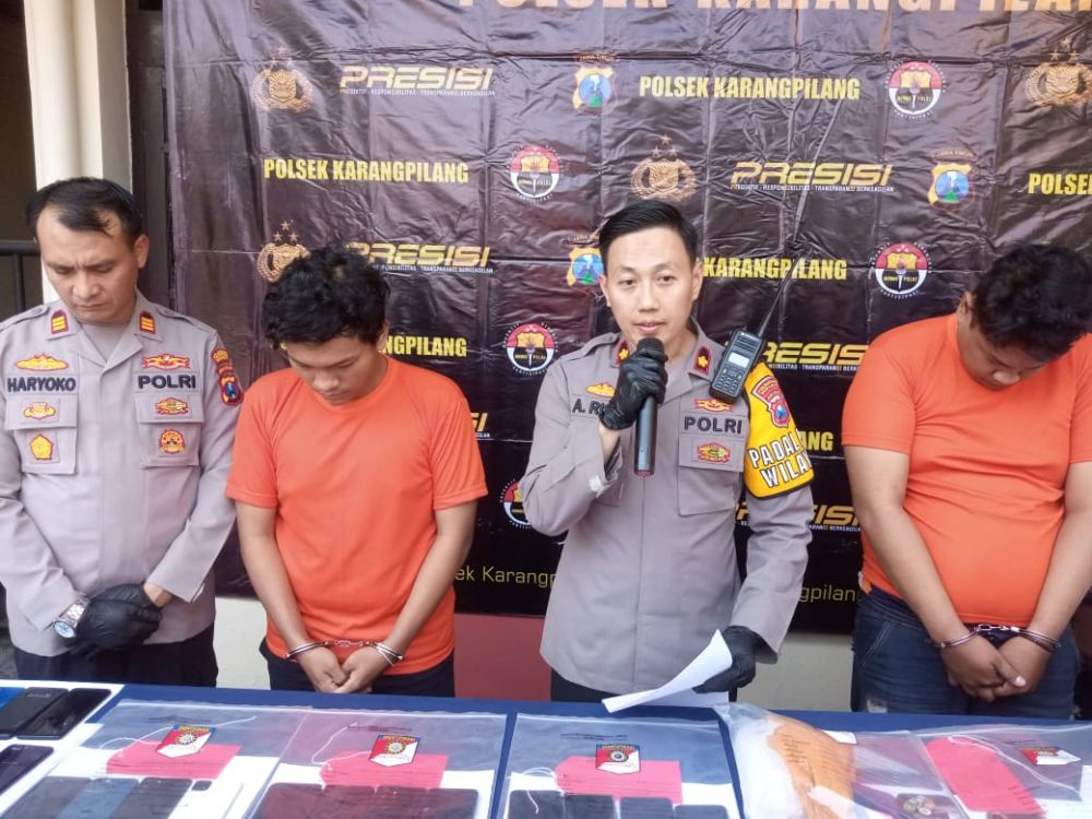 Komplotan Penadah Handphone Curian Dibongkar Polsek Karangpilang