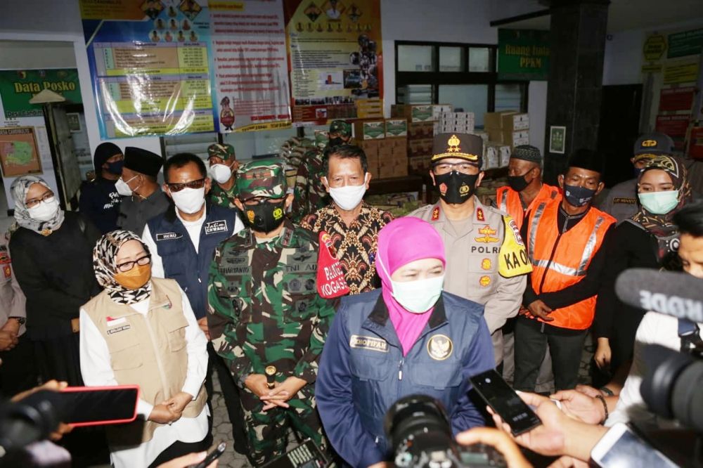 Forkopimda Jatim Kunjungi Posko Satgas Covid-19 Candimulyo Jombang 