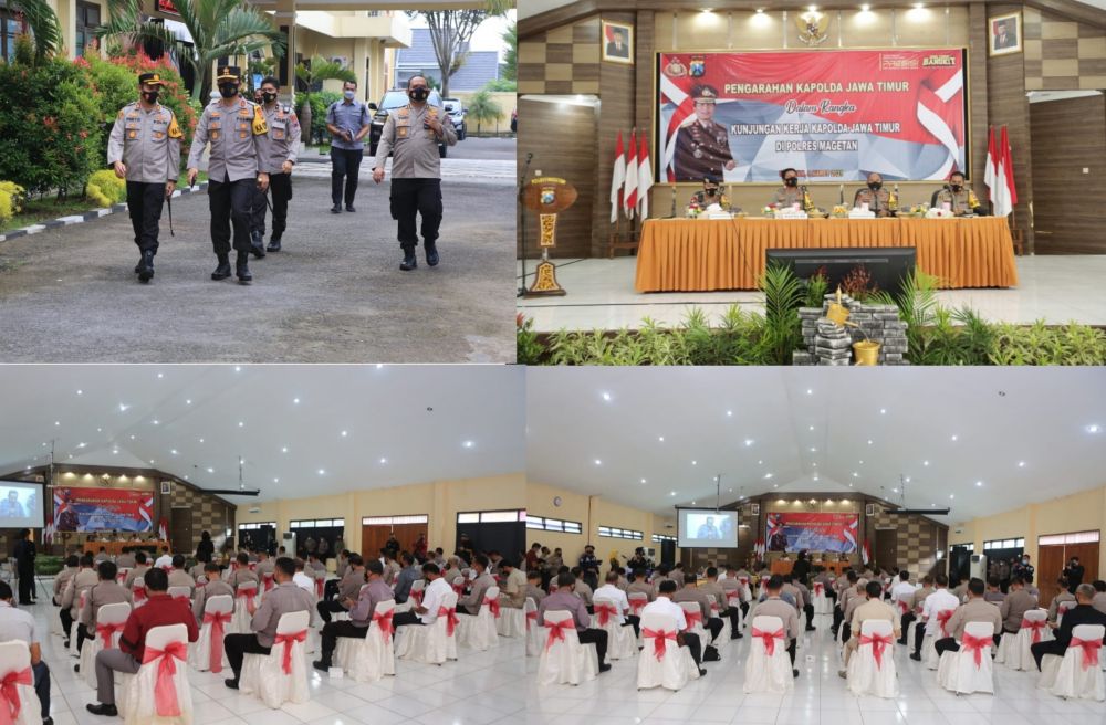 Kapolda Jatim Berikan Arahan TWT Dan Penanggulangan Covid-19