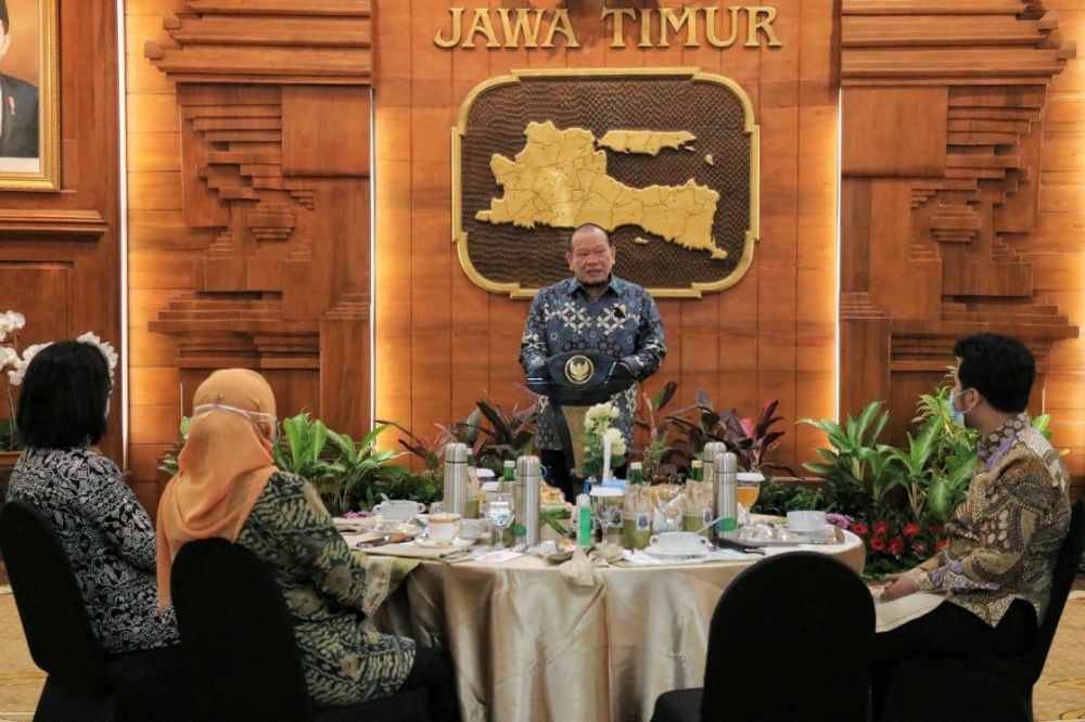 Ketua DPD RI LaNyalla Puji Gubernur Khofifah Berhasil Hadapi Pandemi