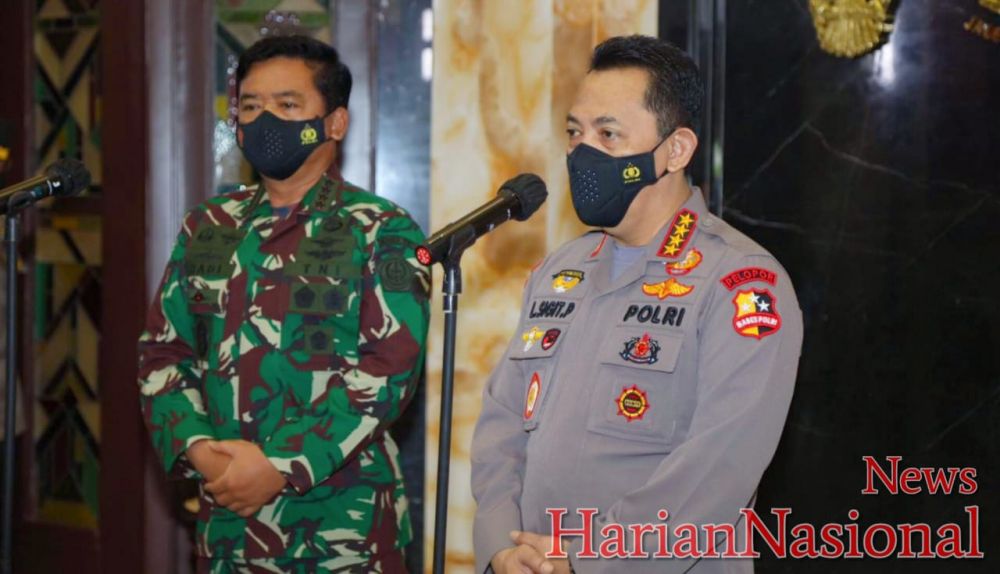 Jalin Sinergitas, Kunjungan Kapolri Disambut Panglima TNI