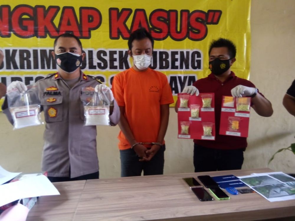 Kapolsek Gubeng Ungkap Peredaran Narkotika Jenis Sabu