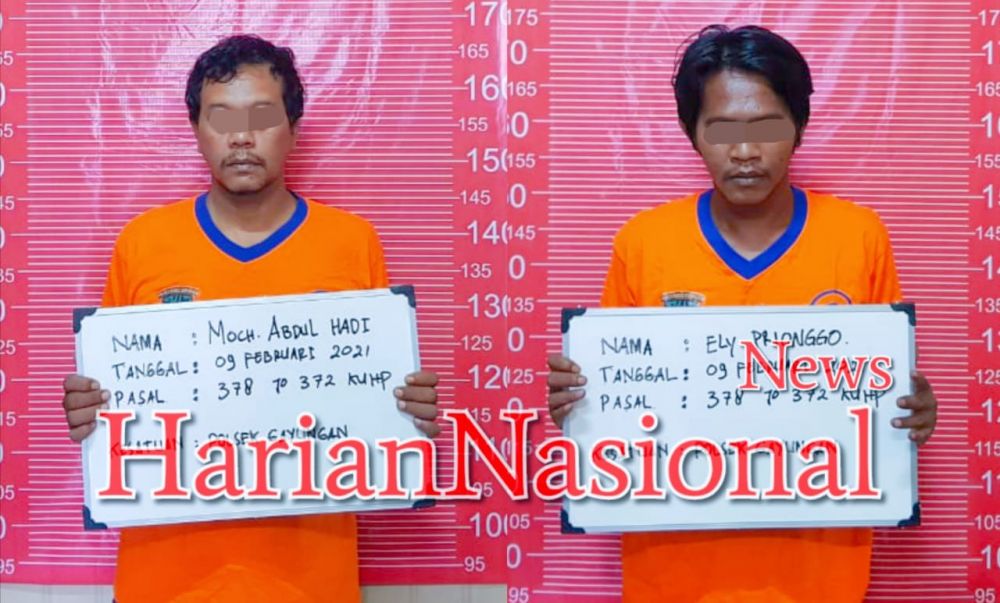 Tipu Teman Dan Gelapkan Sepeda Motor, Dua Tersangka Berakhir Dibui