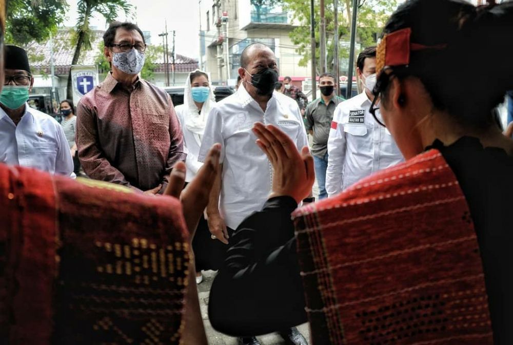 Ketua DPD RI, AA LaNyalla Mahmud Mattalitti saat bertemu dengan pengurus GMKI dan Kelompok Pemuda Cipayung Medan, Sumatera Utara beberapa waktu lalu