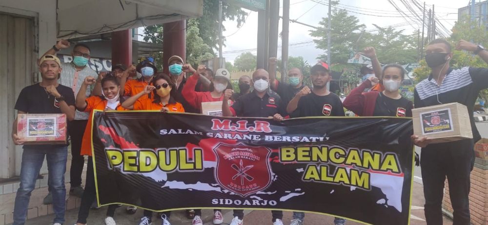 DPC Maluku Satu Rasa (M1R) Kabupaten Sidoarjo Peduli Bencana Alam 