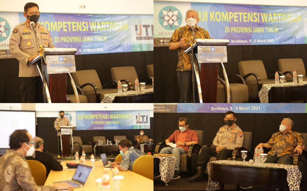 Kabid Humas Polda Jatim Gelar UKW Tahun 2021
