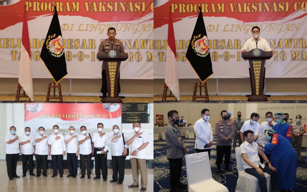Sebanyak 2.282 Purnawirawan Polri Laksanakan Vaksinasi Covid-19