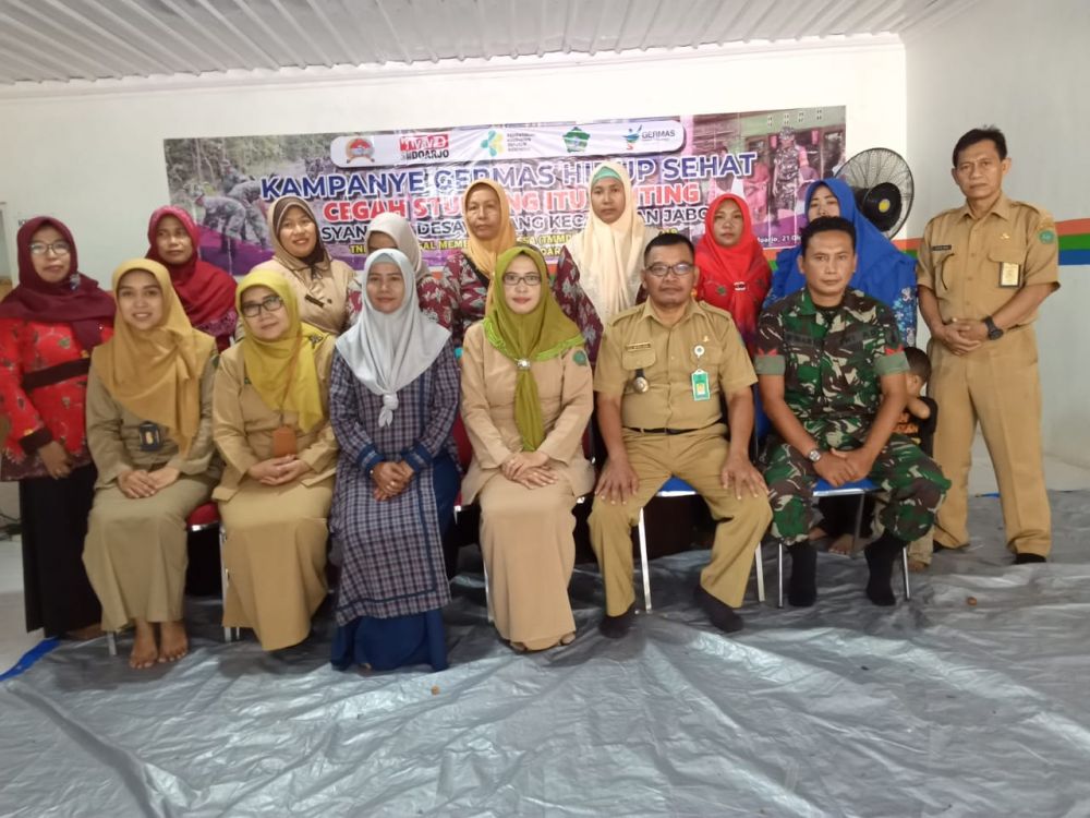 Kampanye Germas Hidup Sehat Dalam Rangka TMMD ke 106 