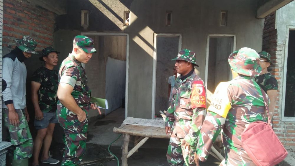 Sudah Dua Pekan Semangat Tim Satgas TMMD ke 106  Tidak Surut