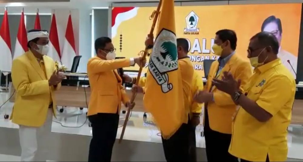 Prosesi pelantikan Ketua DPD Golkar Jawa Barat Ace Hasan Syadzily. (Foto: dok. HNN)